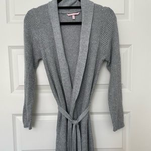 Victoria’s Secret grey cardigan, large.